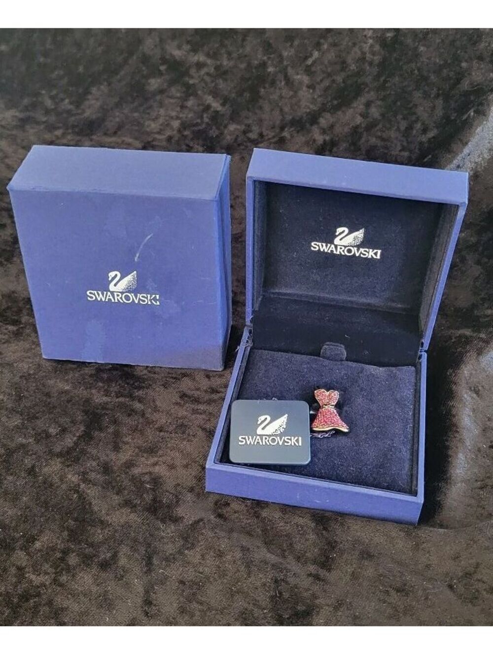 Swarovski Red Dress Pin